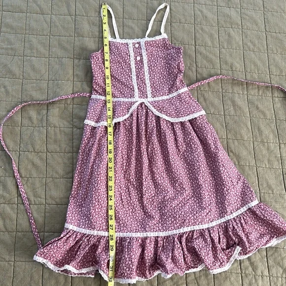 Renaissance Fairy Sleeveless Country Vintage Dress - Picture 6 of 8